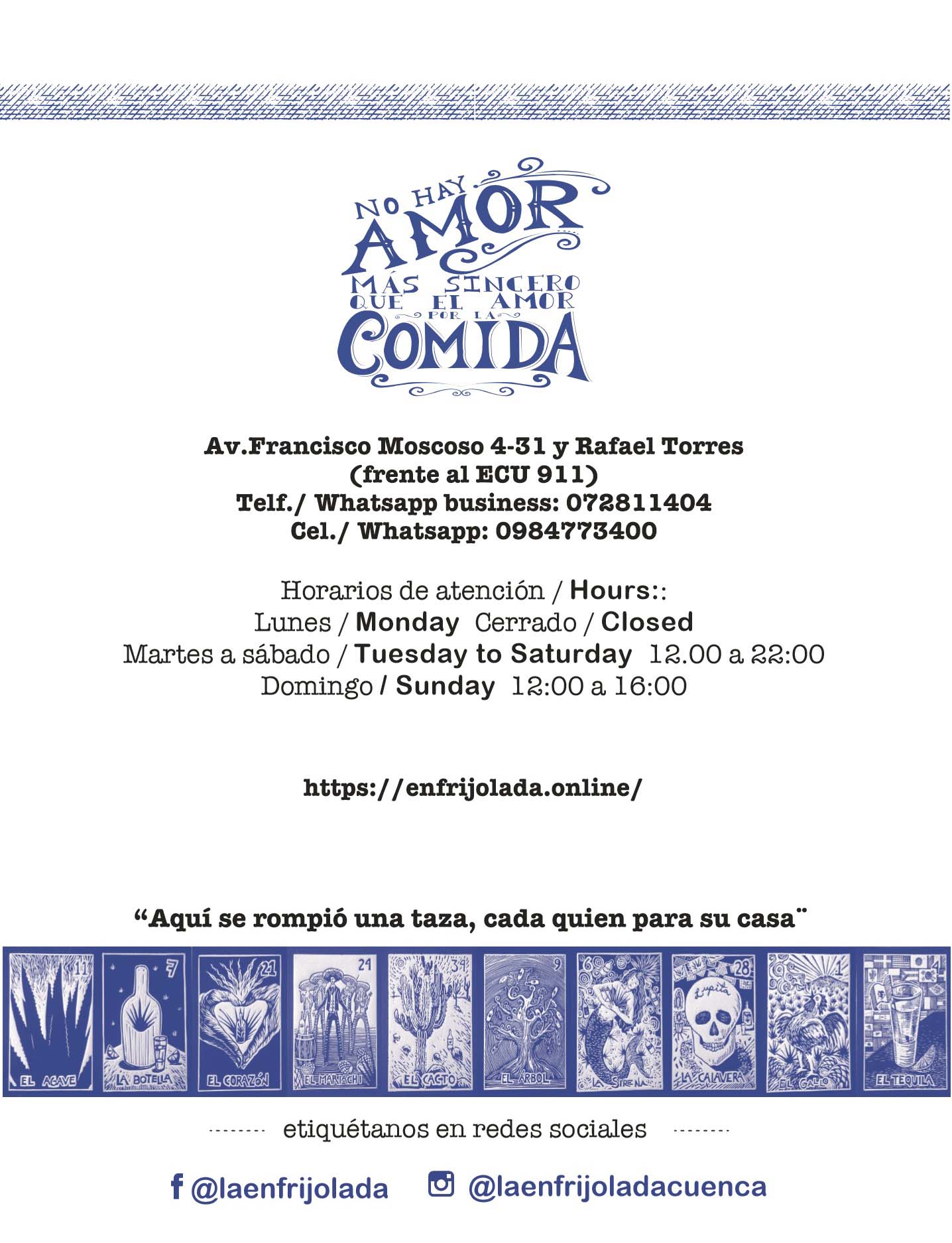 Menú página 19